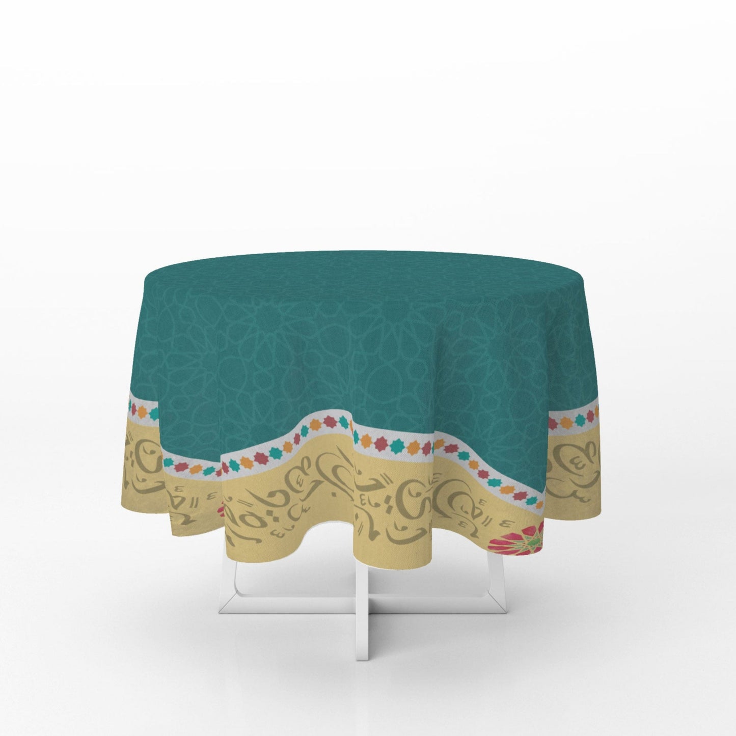 Green Calligraphy Tablecloth
