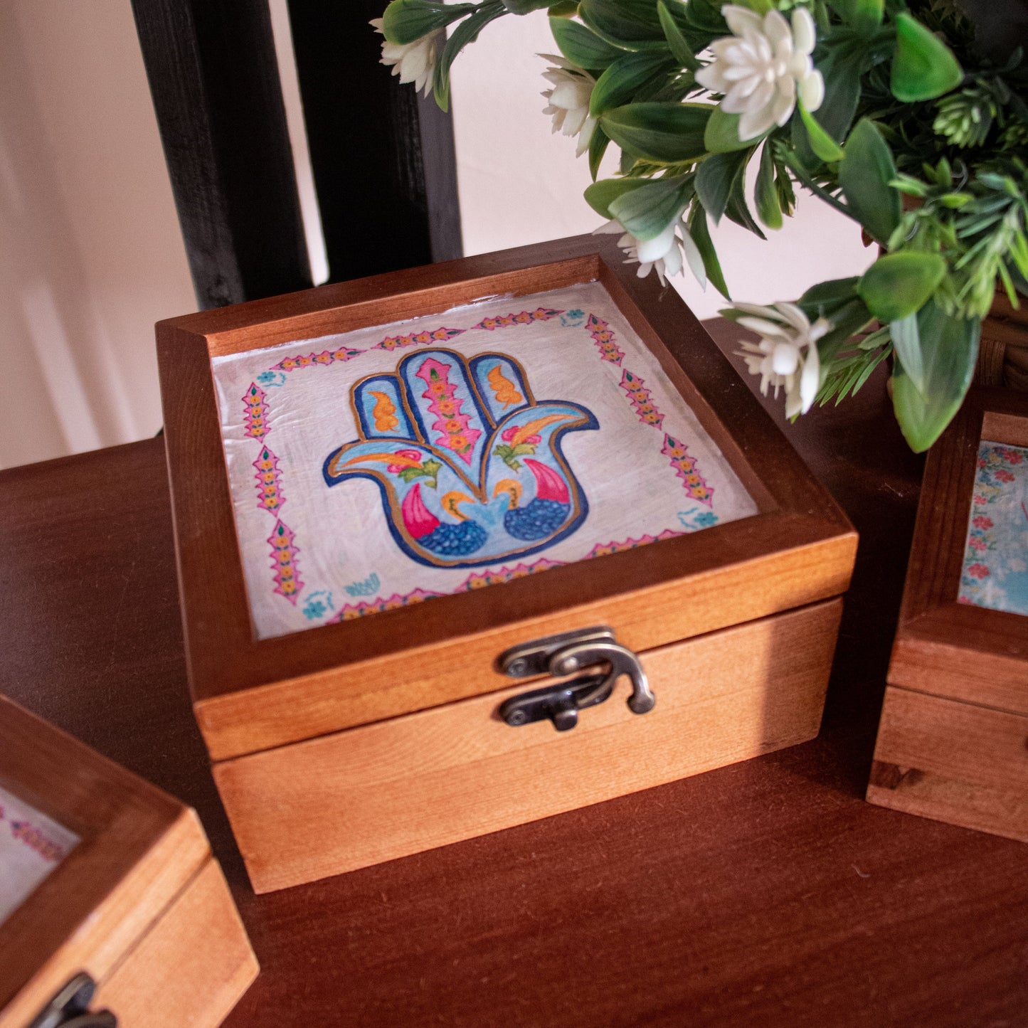 Box Kaf Natural Wood
