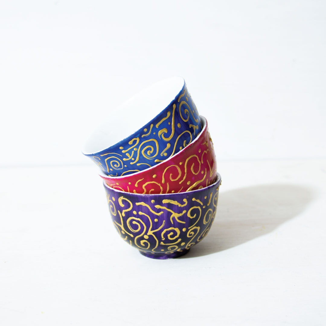 Golden Pattern Arabic Coffee (6 pieces)