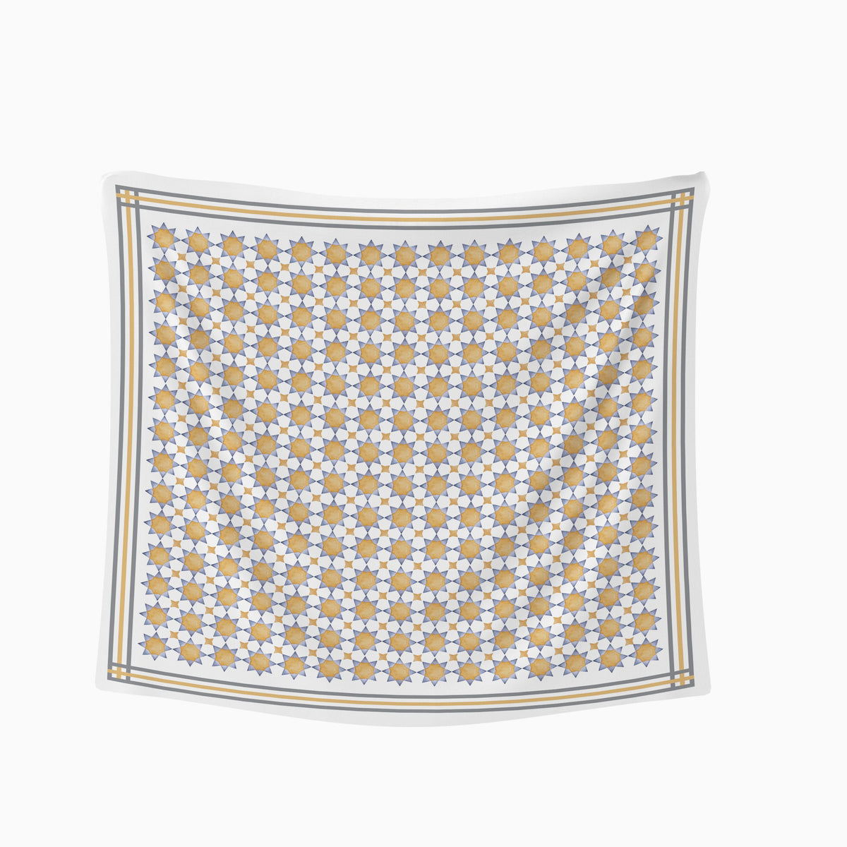 Islamic Star Rug Golden Islamic Stars Tablecloth – Alghoria Home