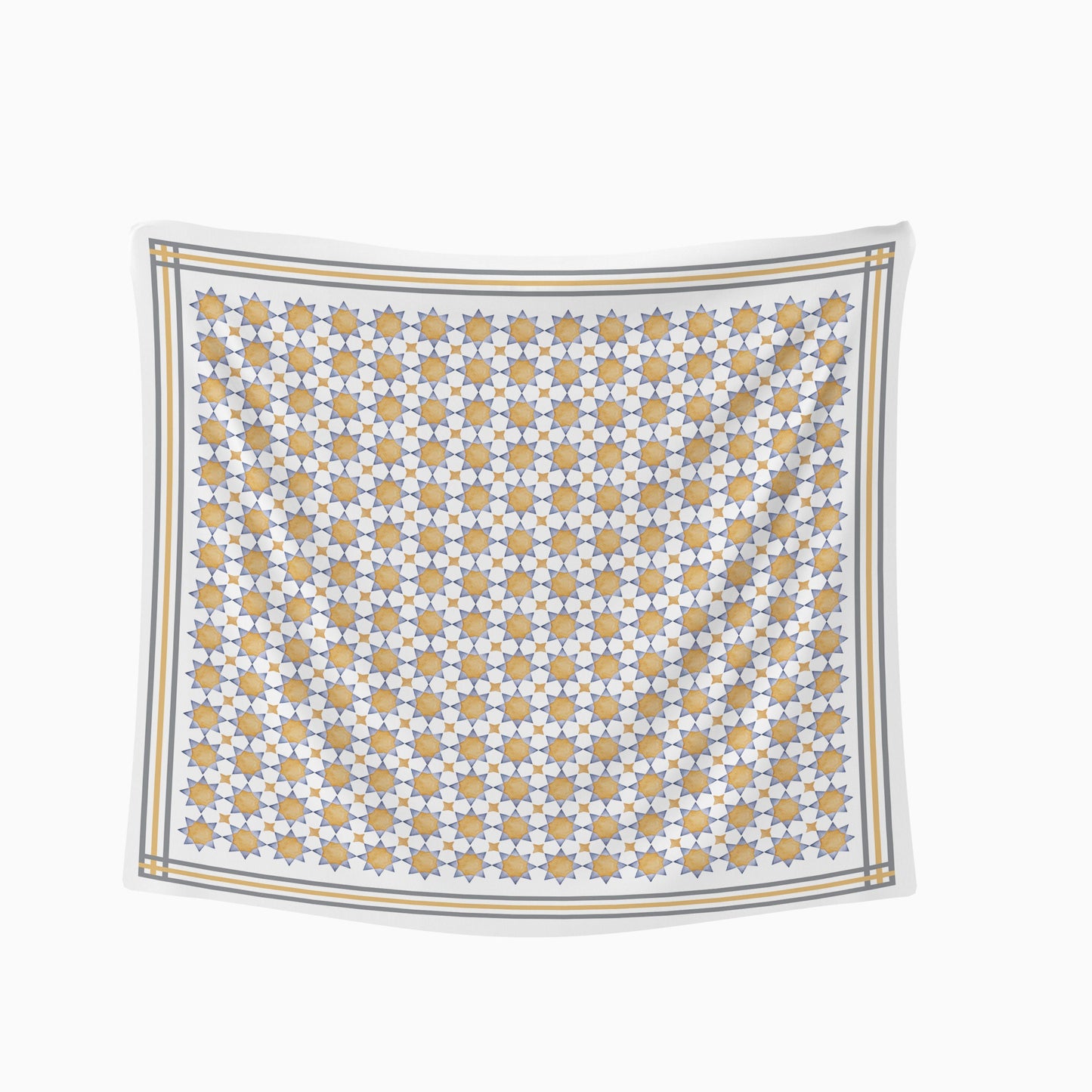 Golden Islamic Stars Tablecloth