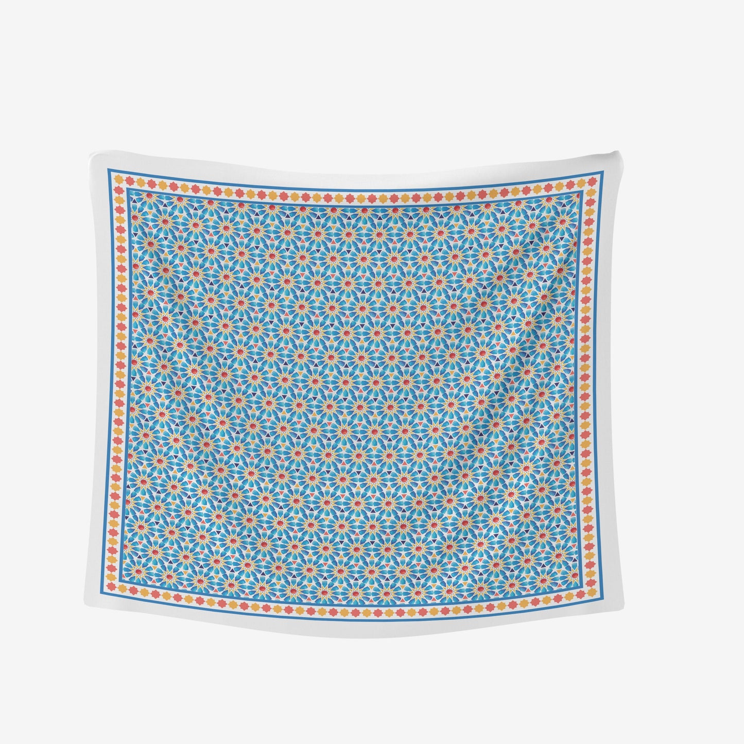 Blue Islamic Stars Tablecloth