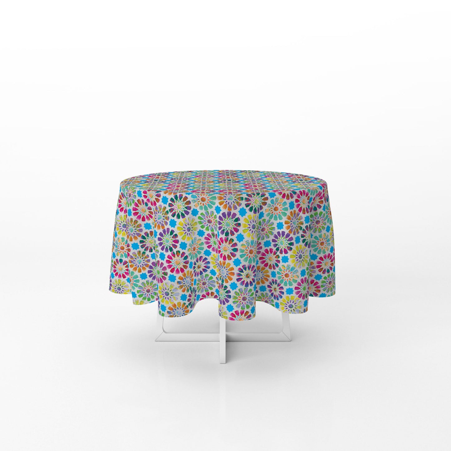 Technicolor Islamic Star Tablecloth