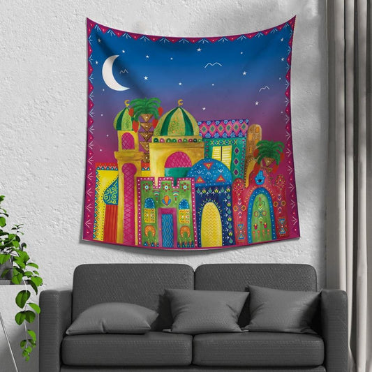 Nubian Houses Tapestry