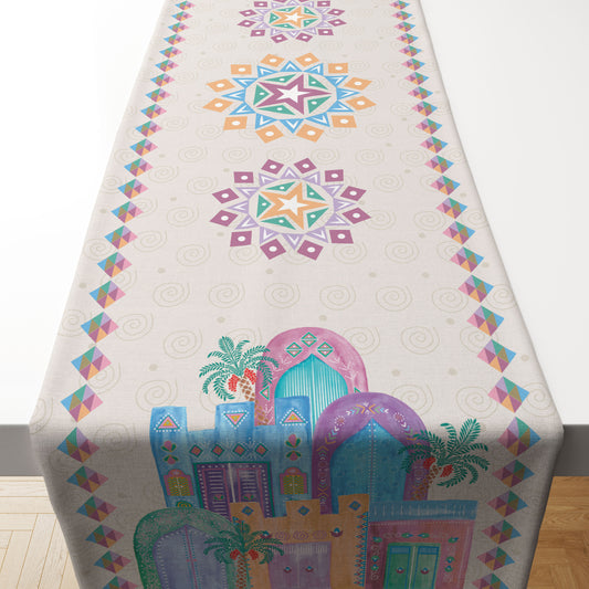 Nubian Village Table Runner