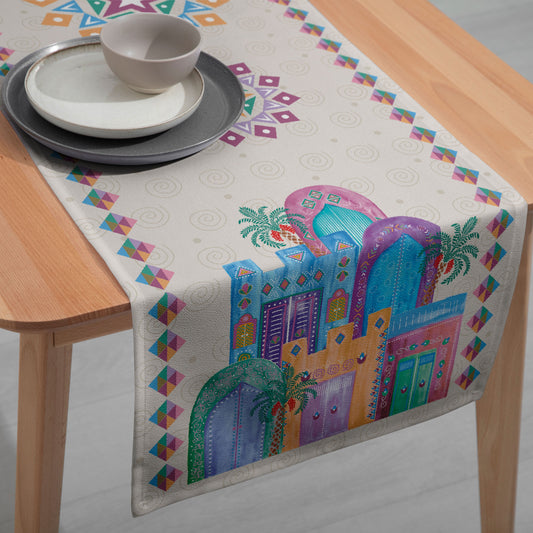 Nubian Village Table Runner