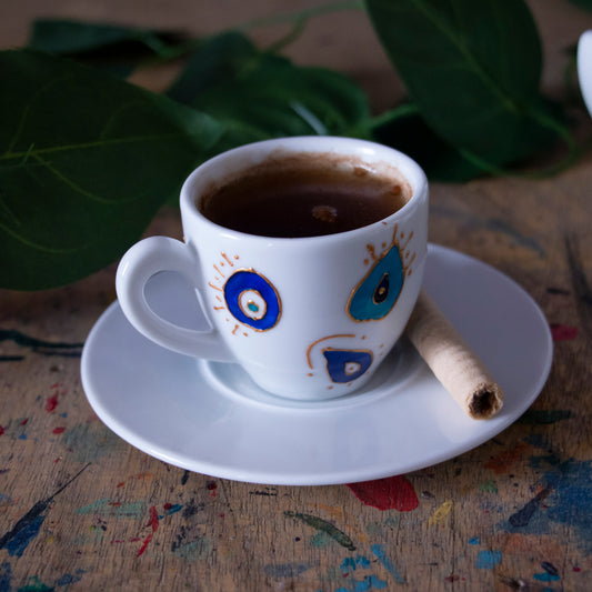 Blue Eyes Coffee Cup