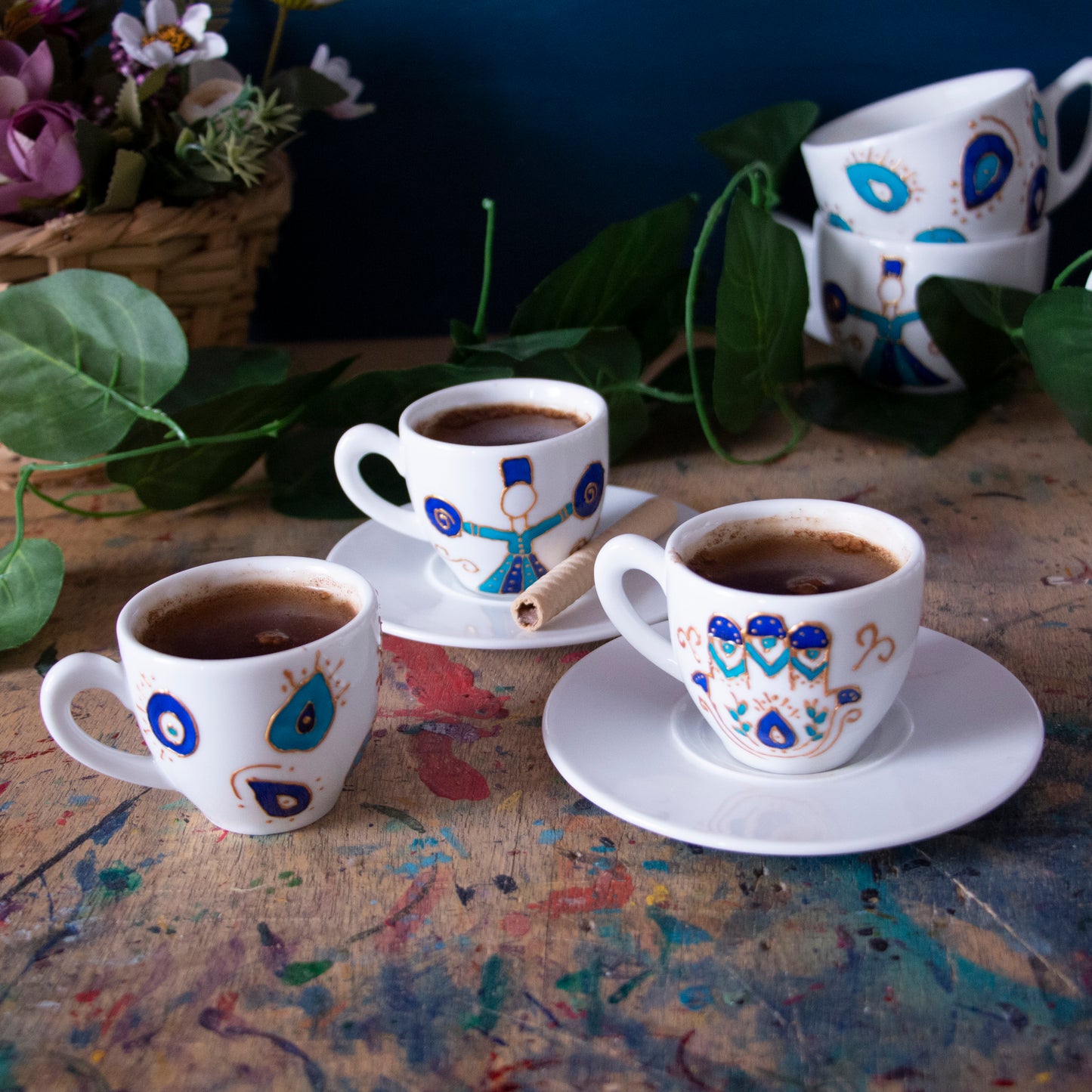 Blue Eyes Coffee Cup