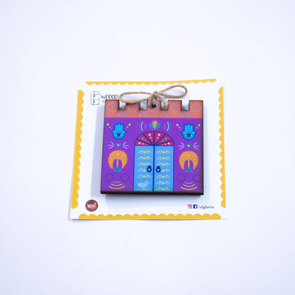 Nubian Houses Fridge Magnets