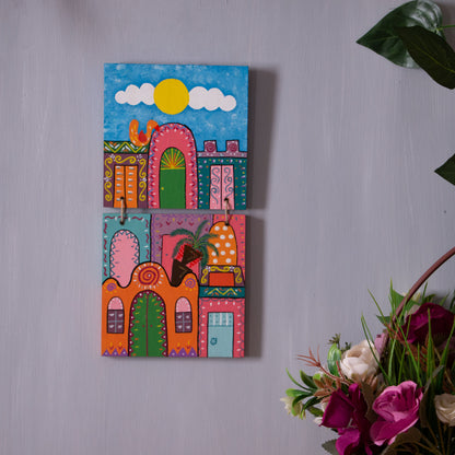 Nubian Village Wall Decor