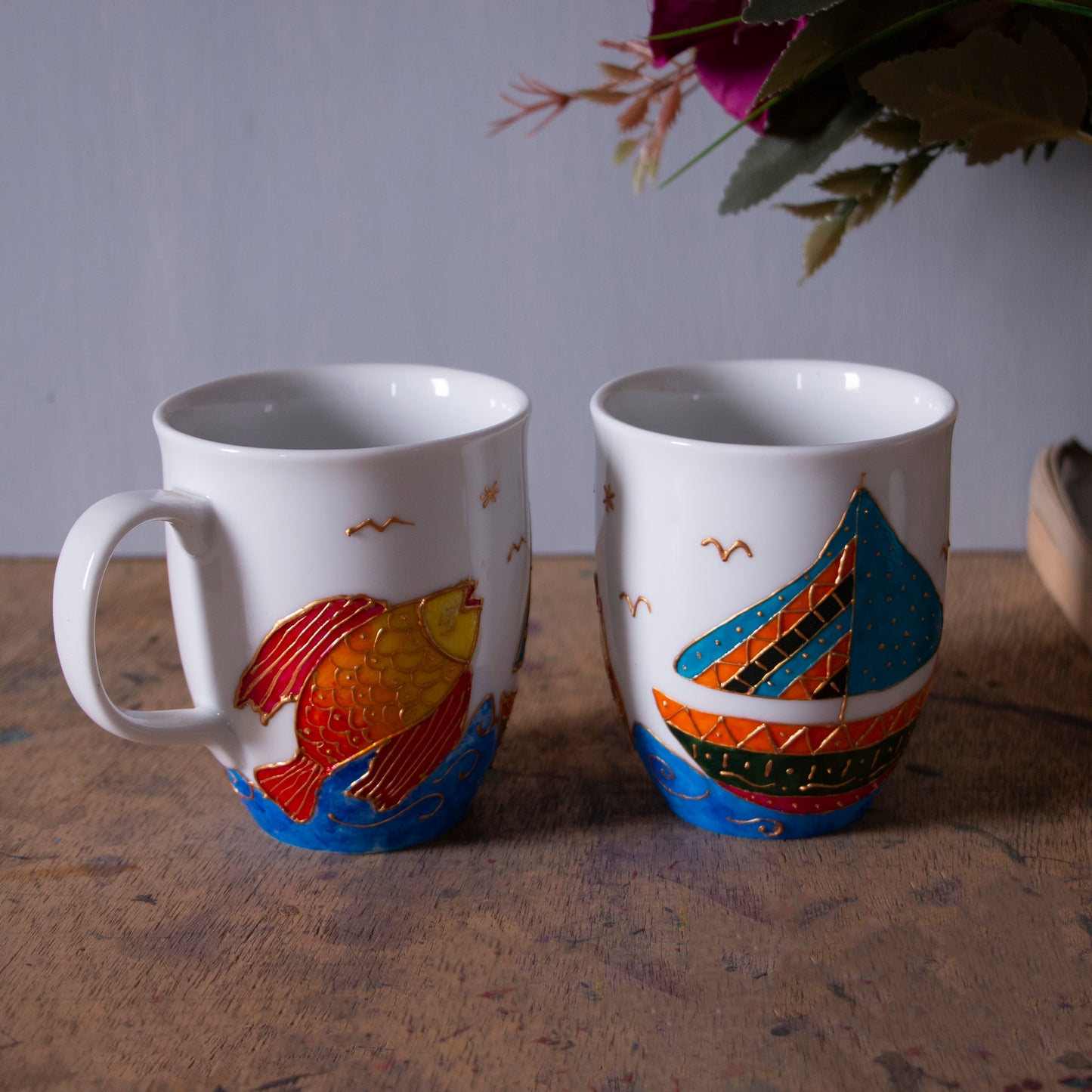 Boat & Fish Mug