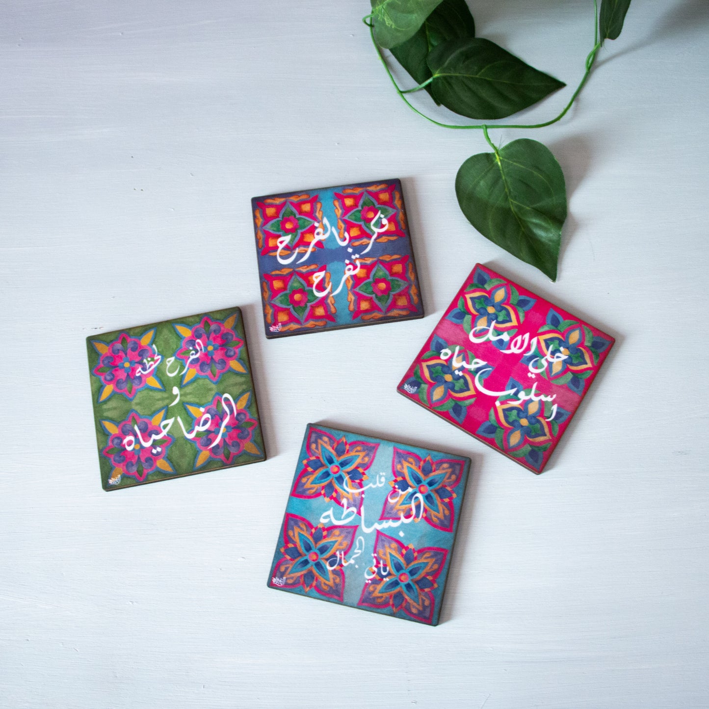 Calligraphy Printed Coaster
