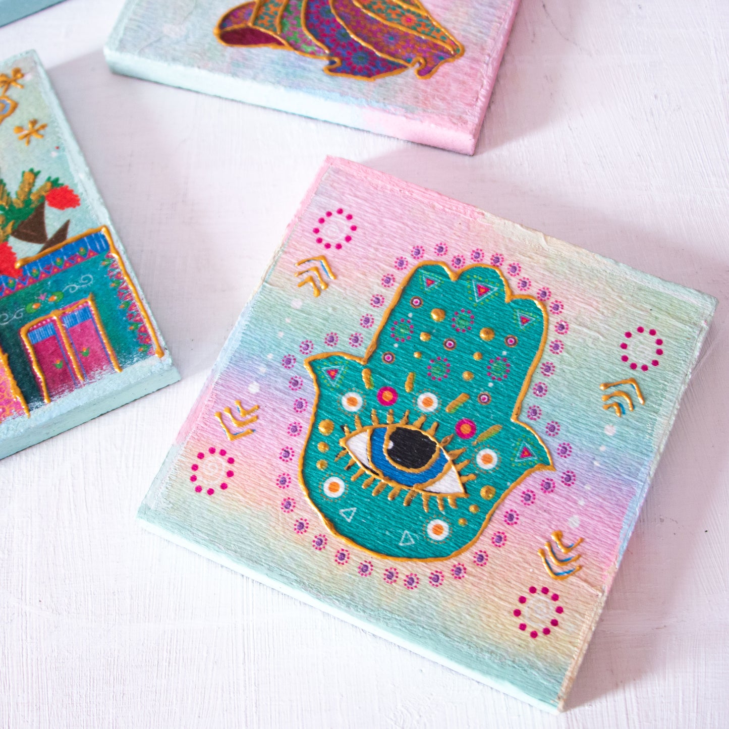 Charm of Egypt 4 coasters