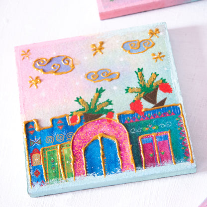 Charm of Egypt 4 coasters