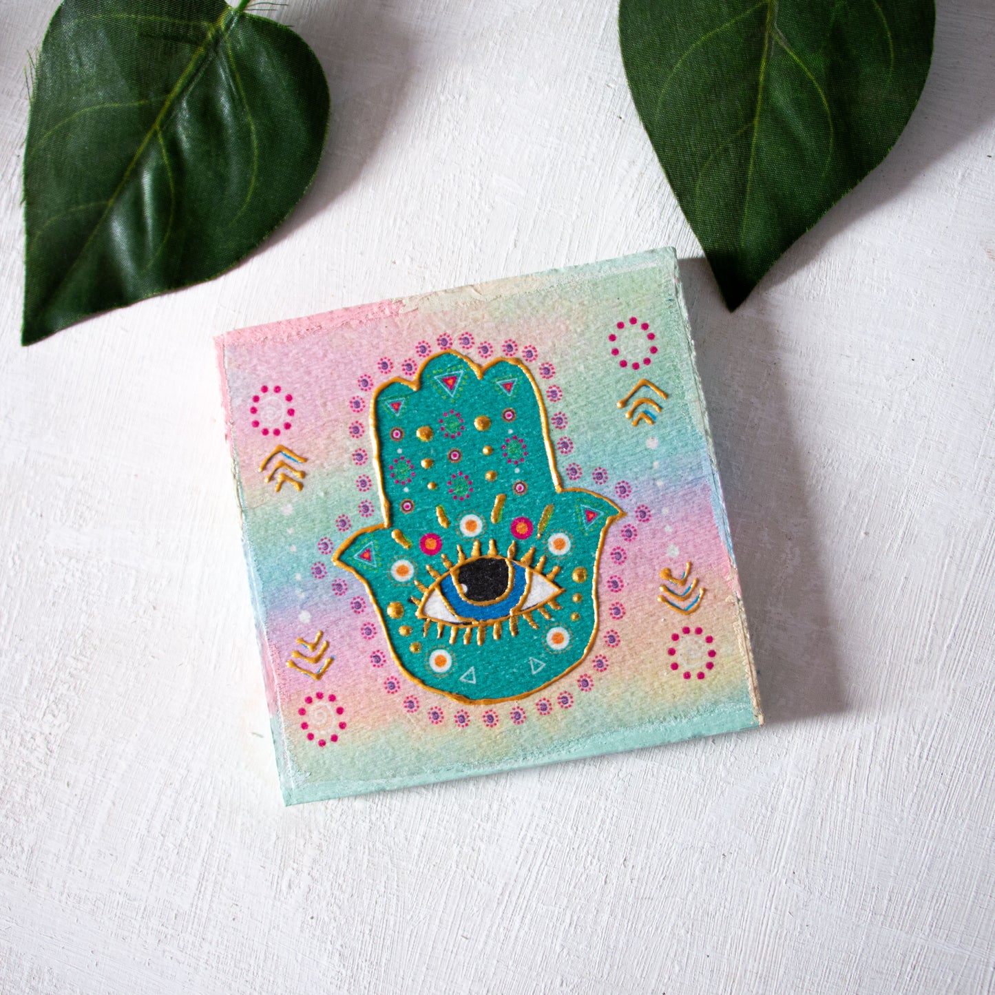 Charm of Egypt coasters wooden tray