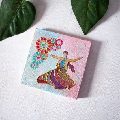 Charm of Egypt coasters wooden tray