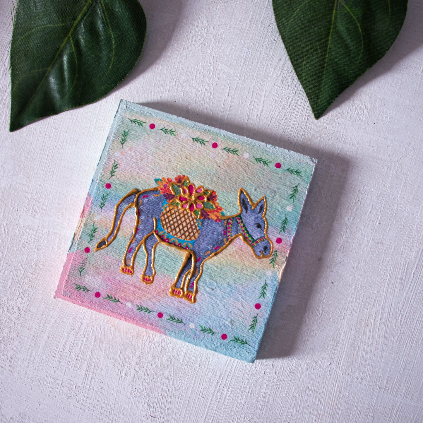 Charm of Egypt coasters wooden tray