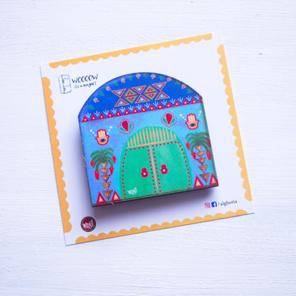 Nubian Village‬ Fridge Magnet