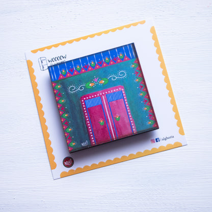 Nubian Village‬ Fridge Magnet