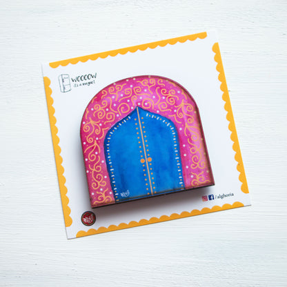 Nubian Village‬ Fridge Magnet