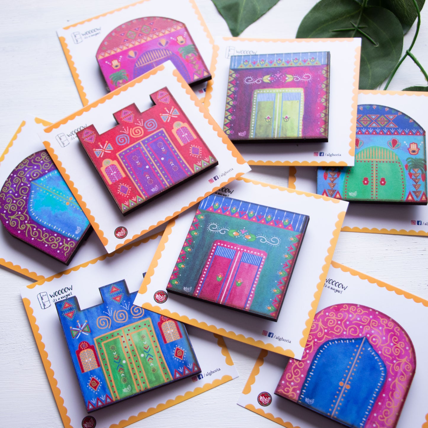 Nubian Village‬ Fridge Magnet
