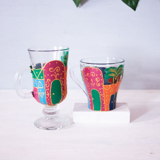 Nubian Houses Hand Painted Tumbler