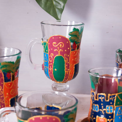 Nubian Houses Hand Painted Tumbler