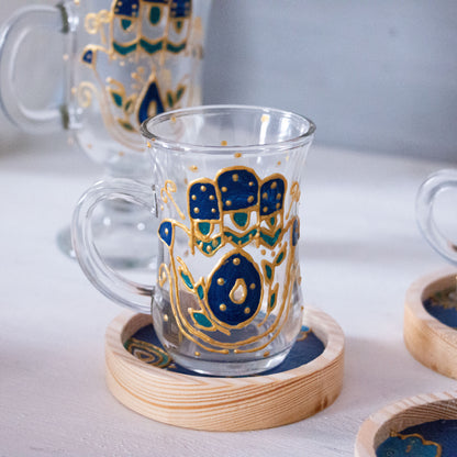 Kaf Cups + Wooden Coasters