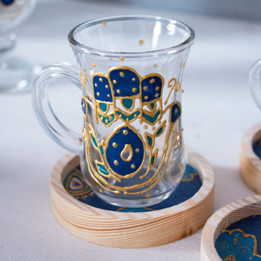 Kaf Cups + Wooden Coasters