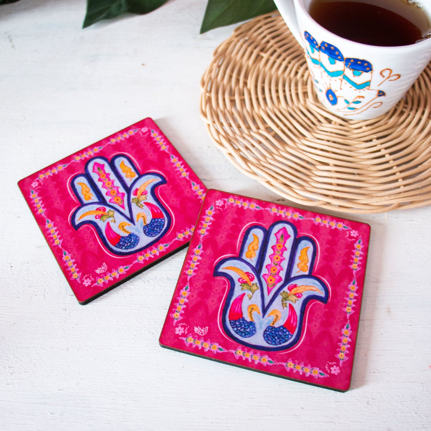 Kaf Fatma Modern Coasters