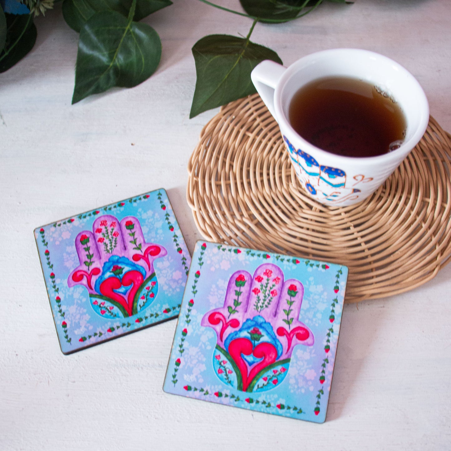 Kaf Fatma Modern Coasters