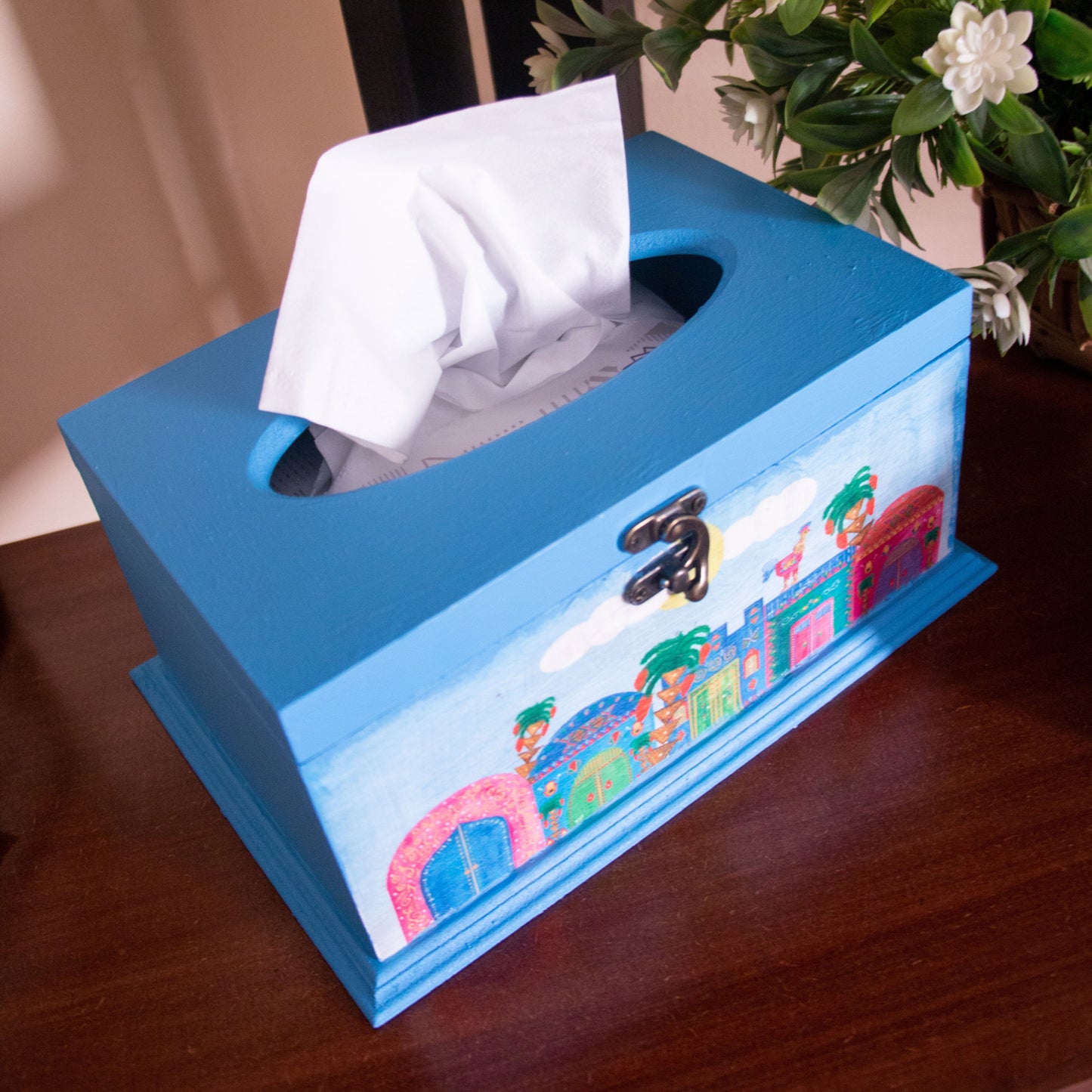Nubian Houses Tissue Box