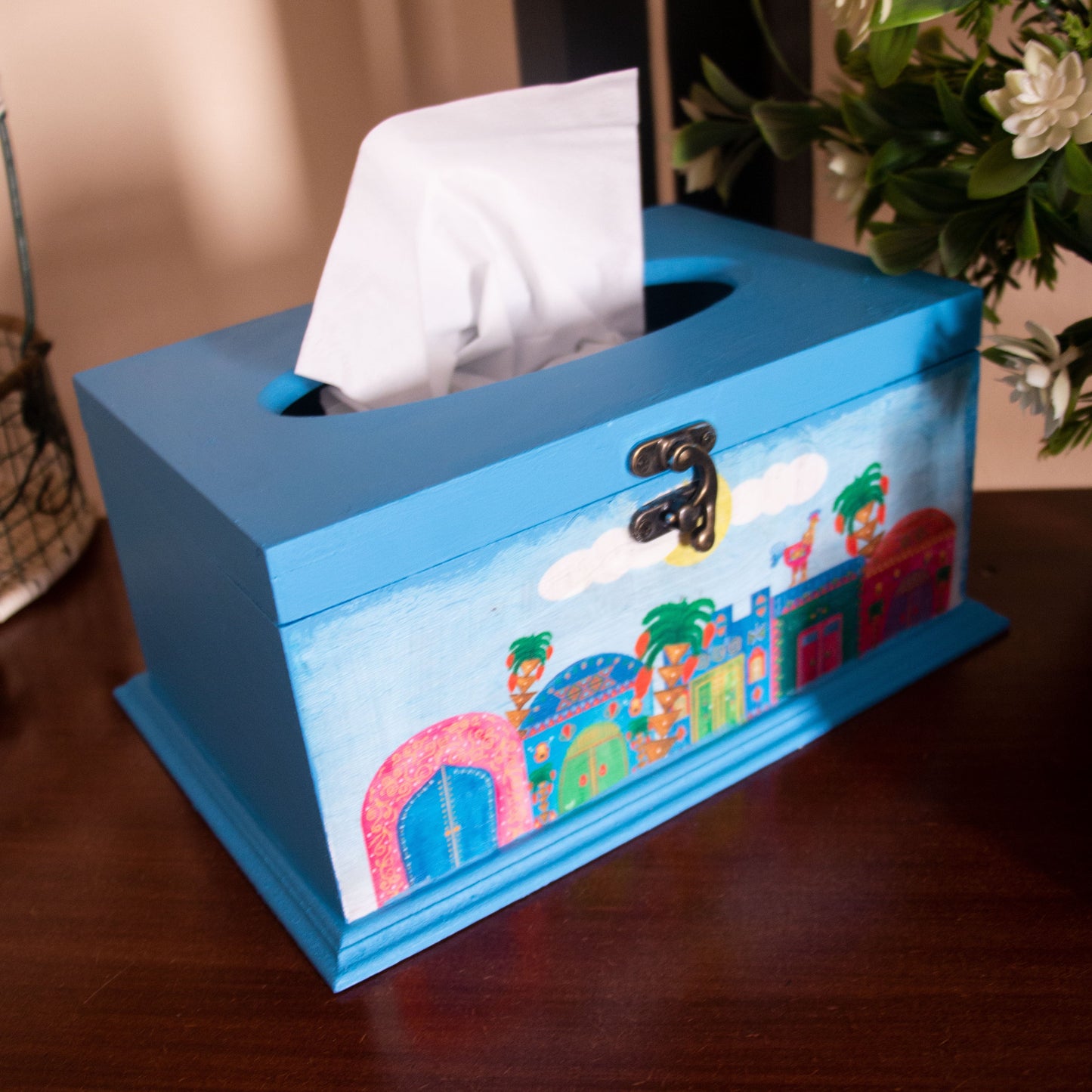 Nubian Houses Tissue Box