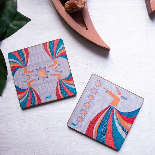 Tanoura Dancing Coasters