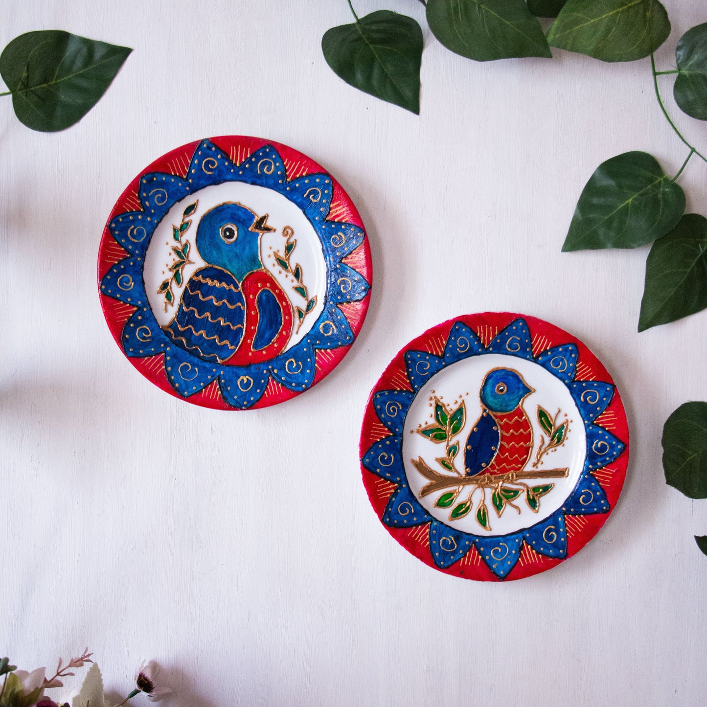 Birds Wall Porcelain Plates