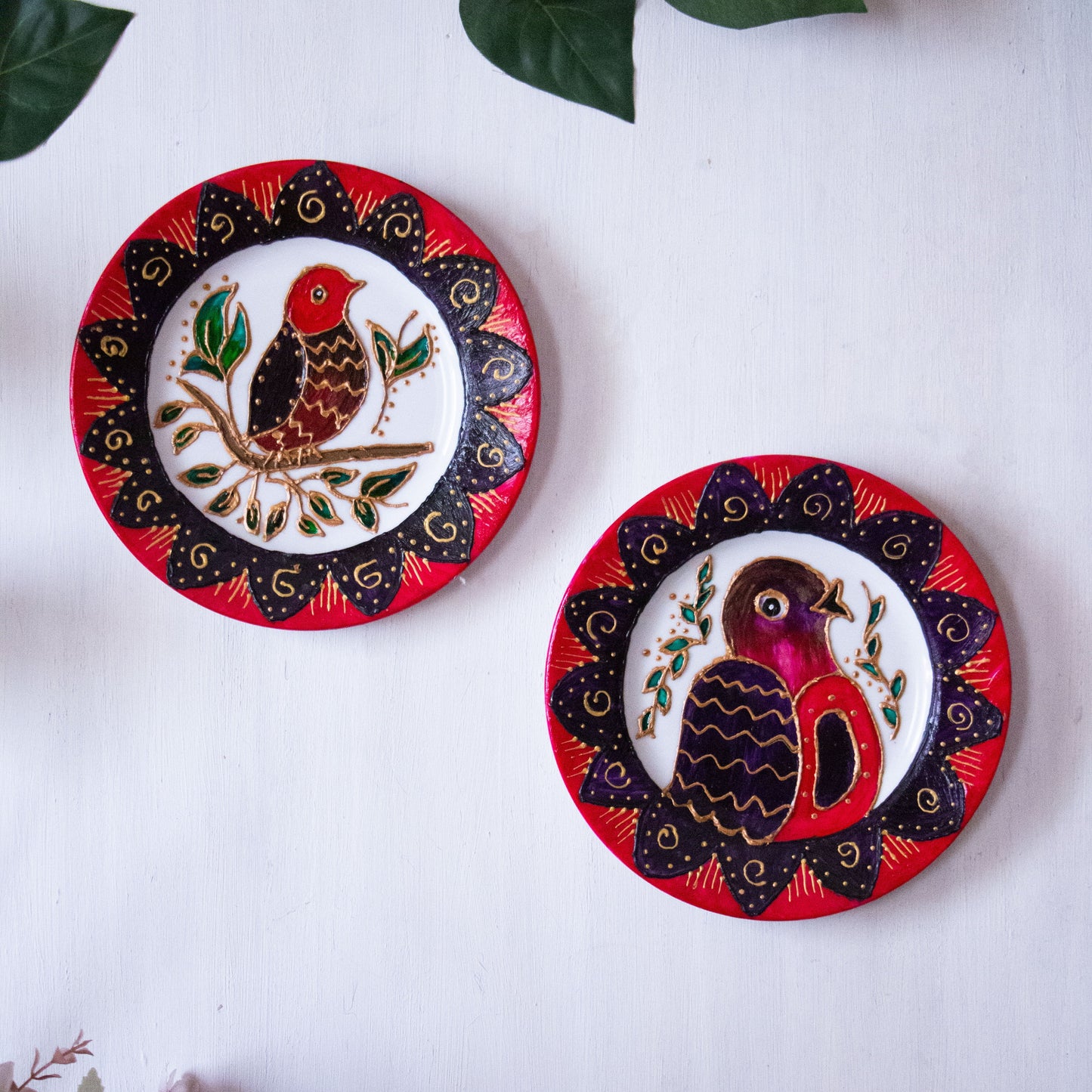 Birds Wall Porcelain Plates