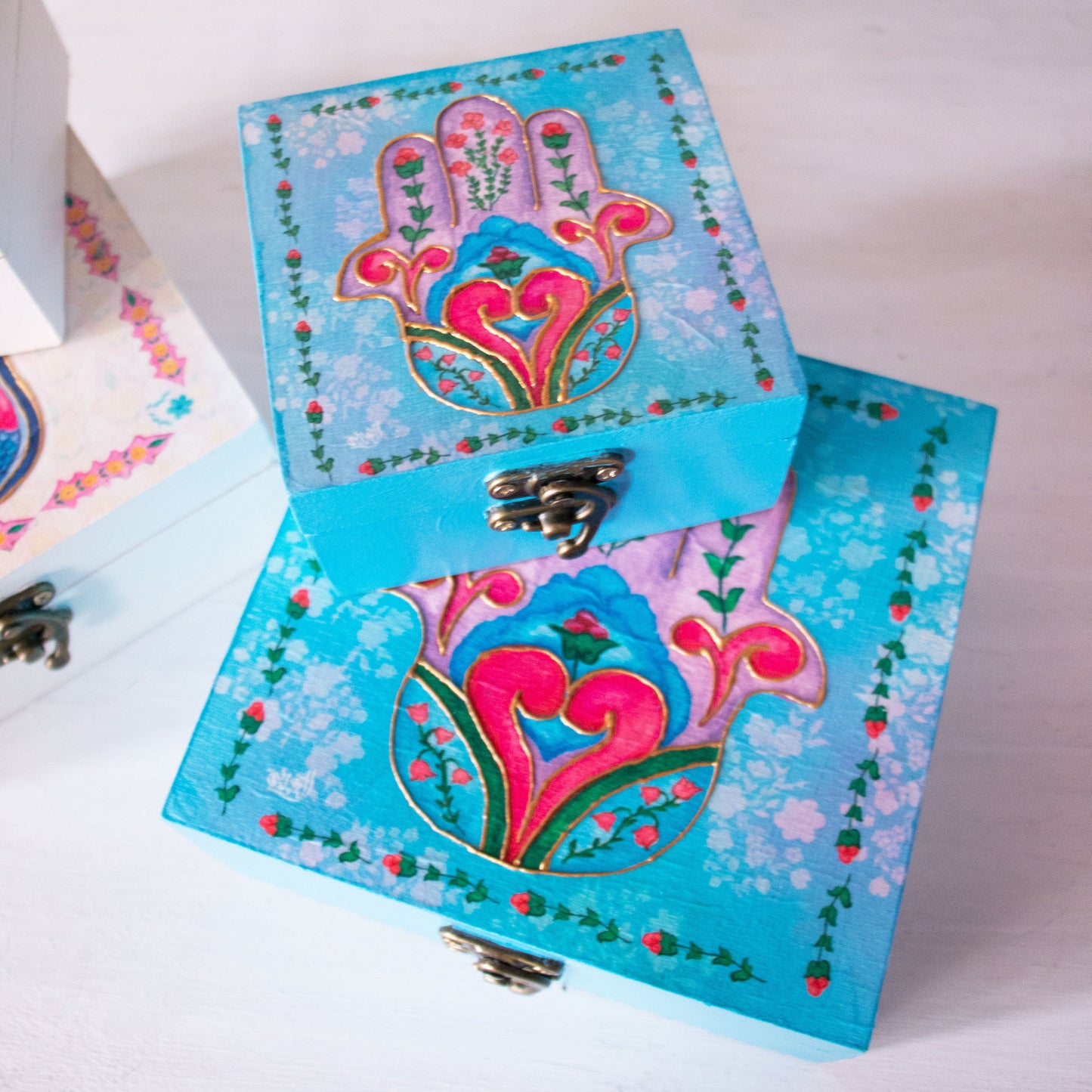 Mutifunctional Box Full Color Blue Kaf