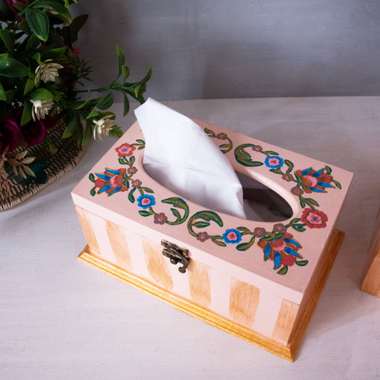 Farah Handpainted Tissue Box