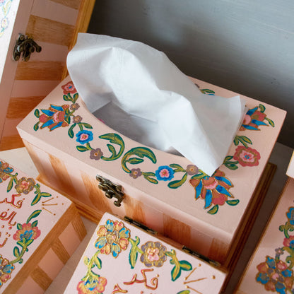 Farah Handpainted Tissue Box