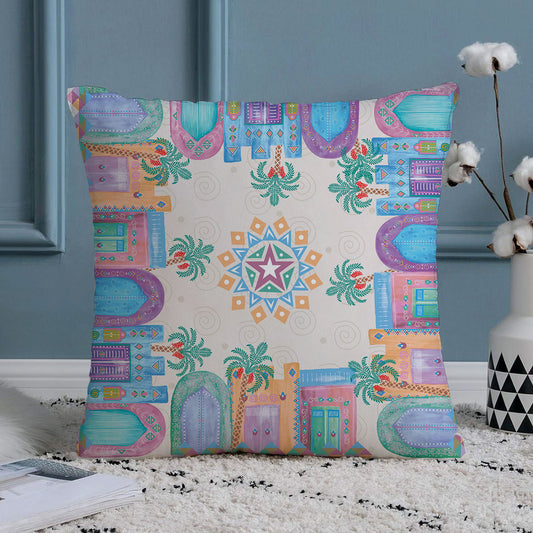 Nubian Village Cushion Cover