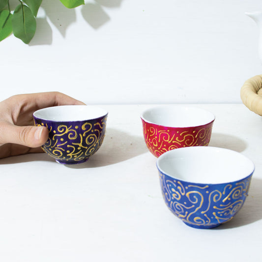 Golden Pattern Arabic Coffee (6 pieces)